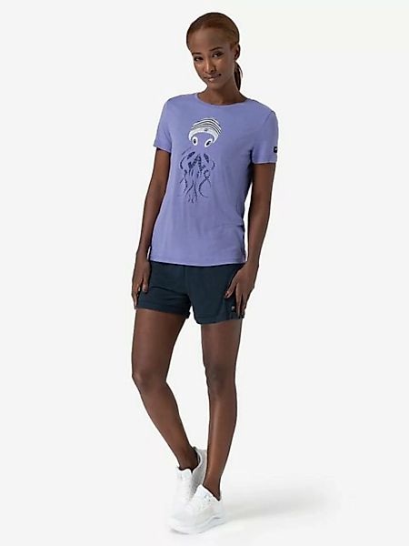 SUPER.NATURAL T-Shirt für Damen, Merino OCTOPUSSY Tier Motiv, Reise, bunt günstig online kaufen