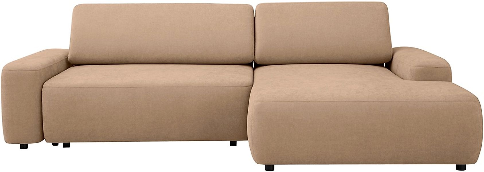 INOSIGN Ecksofa »TORGE (264cm), Schlafsofa in Cord, Samtvelours o Struktur günstig online kaufen