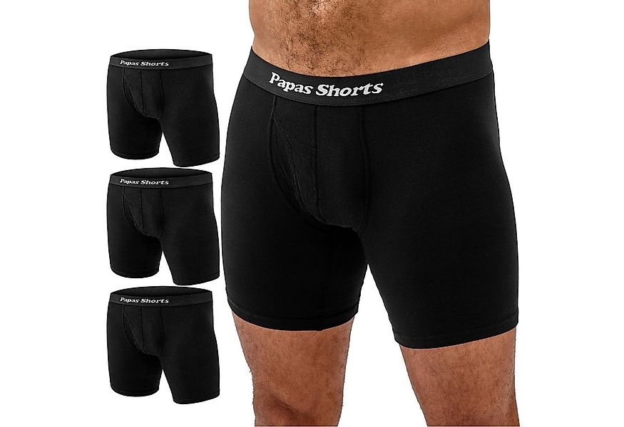 Papas Shorts Boxershorts Herren, Extra Lang (Packung, 3er-Pack) aus weichem günstig online kaufen