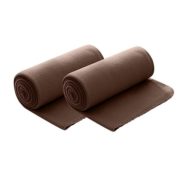 Wohndecke Polar-Fleece, wometo, OEKO-TEX®, 2 Fleecedecken mit Kettel-Rand & günstig online kaufen