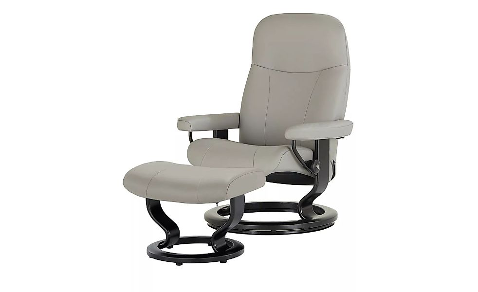 Stressless Sessel-Hocker-Set  Garda M - grau - 76 cm - 100 cm - 71 cm - Pol günstig online kaufen