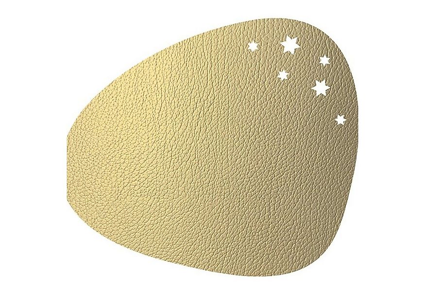 LIND DNA Platzset Lind DNA Tischset Curve Star L Hippo gold 37x44cm günstig online kaufen