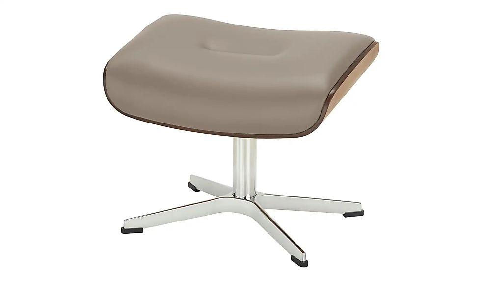 Hocker aus Leder Timeout ¦ grau ¦ Maße (cm): B: 50 H: 34 T: 38.0 Polstermöb günstig online kaufen