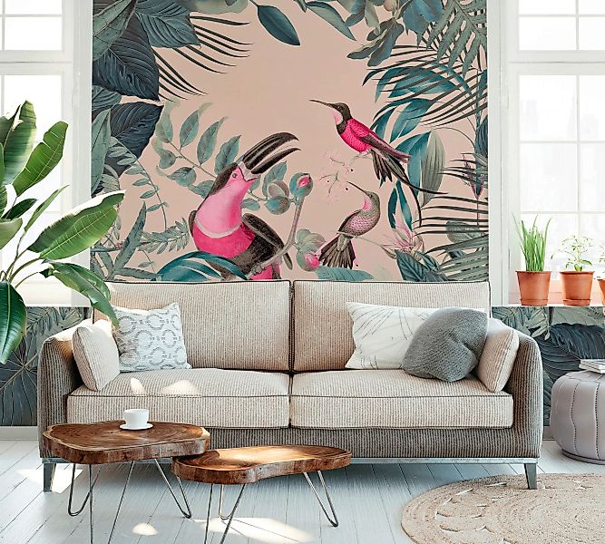 living walls Fototapete »ARTist Toucans Paradise«, Vlies, Wand, Schräge günstig online kaufen