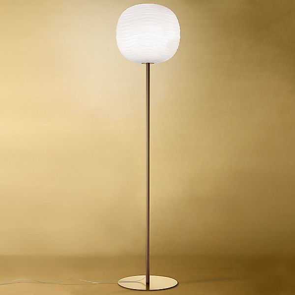 Foscarini Gem terra Stehleuchte, gold günstig online kaufen
