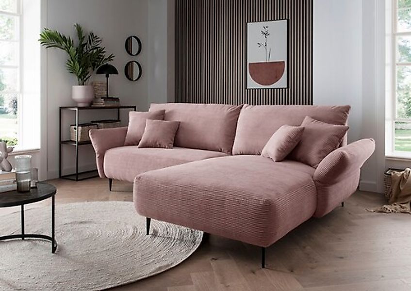 Home affaire Ecksofa »Amarena L-Form« inklusive Armlehnenverstellfunktion, günstig online kaufen