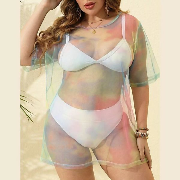 AUKUU Strandkleid Bikiniabdeckungskleid, großes Damenkleid sexy durchsichti günstig online kaufen