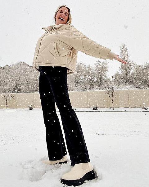 G4Free Schlaghose Damen Thermo Bootcut Yogahose Leggings Winter Gefüttert F günstig online kaufen