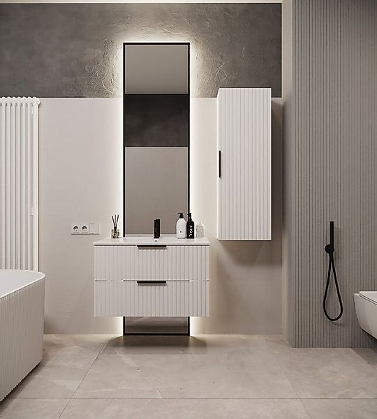 welltime Waschtisch TIBU mit Waschbecken. 2 Schubladen. 2 Breiten (60/80cm) günstig online kaufen