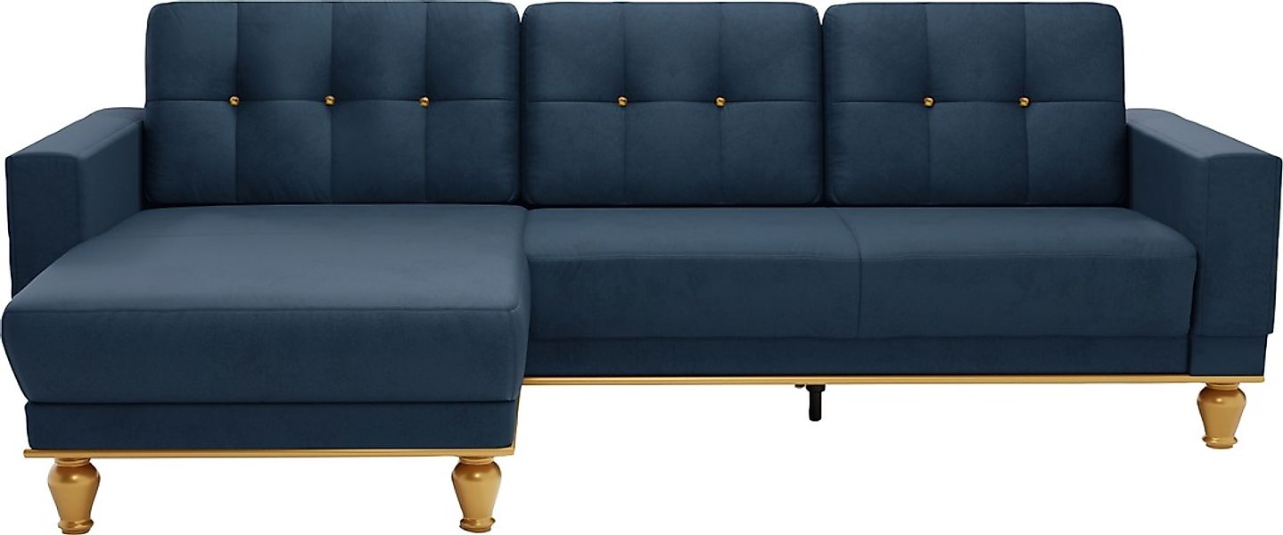 sit&more Ecksofa »Orient 5 L-Form«, mit Strass-Stein, wahlweise mit Bettfun günstig online kaufen