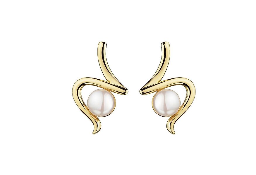 CELESTA Paar Ohrstecker 925 Sterling Silber vergoldet Perle günstig online kaufen