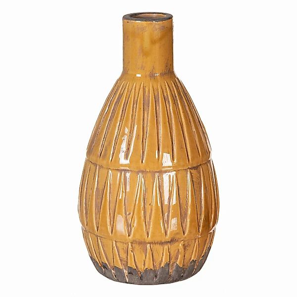 Vase 16,5 X 16,5 X 30 Cm Aus Keramik Senf günstig online kaufen