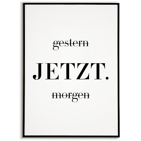 Tigerlino Poster JETZT Motivation Wandbild Spruch günstig online kaufen