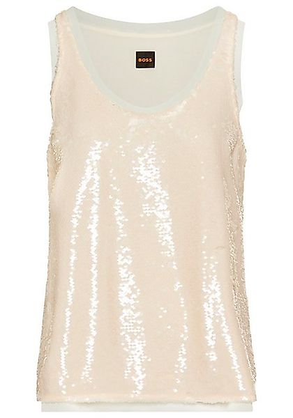 BOSS ORANGE Klassische Bluse C_Illettes_1 mit Pailetten günstig online kaufen