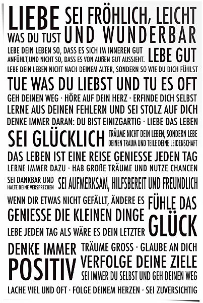 Reinders Poster "Positiv" günstig online kaufen