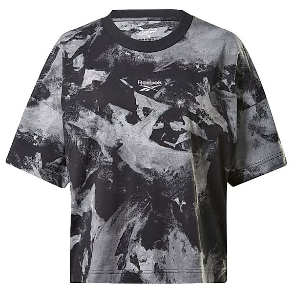 Reebok Meet You There Aop Tie Dye Kurzärmeliges T-shirt XS Black günstig online kaufen