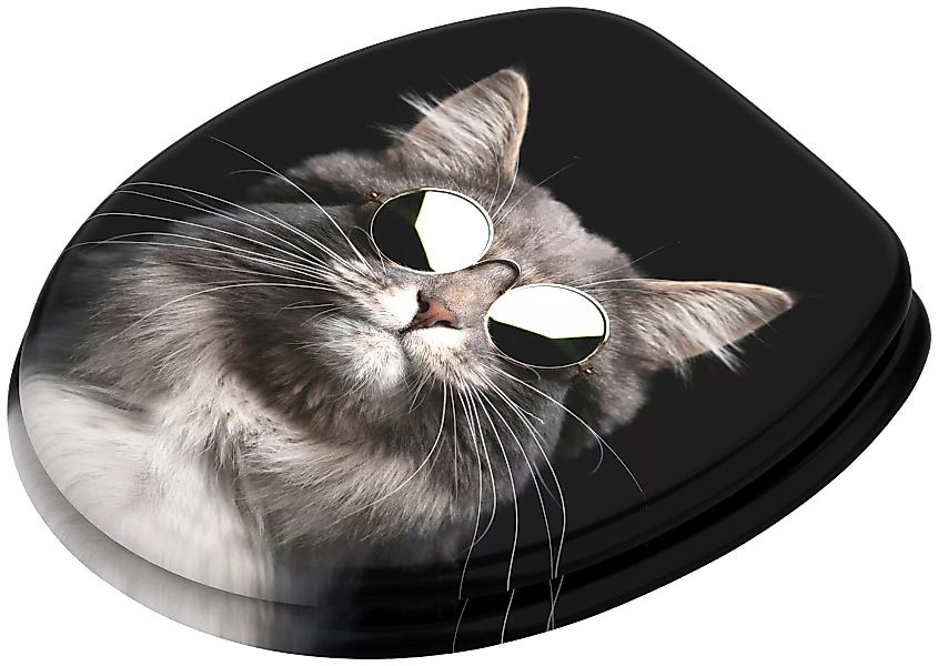 Sanilo WC Sitz mit Absenkautomatik Cool Cat, hochwertiger und stabiler Toil günstig online kaufen