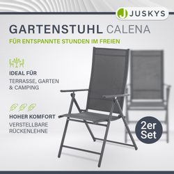 Juskys Gartenstuhl Calena (2 St), 7-fach günstig online kaufen