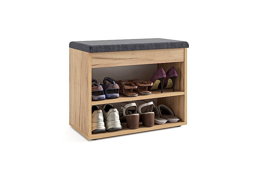 KOMTO Schuhschrank Schuhbank mit Sitzfläche Schuhregal Bank Sitzbank Flur B günstig online kaufen