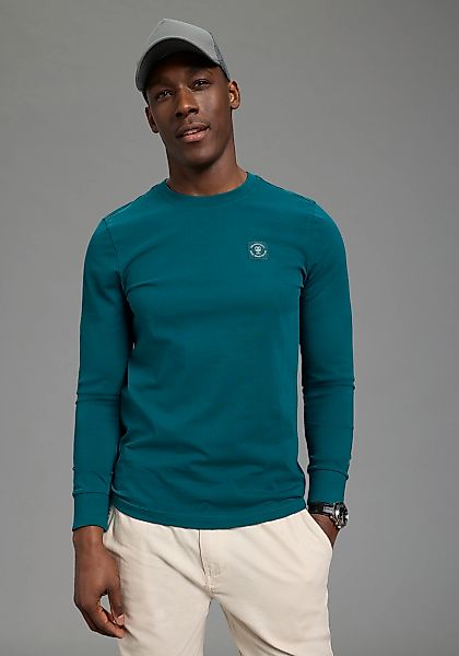 DELMAO Rundhalsshirt mit Markenlabel günstig online kaufen