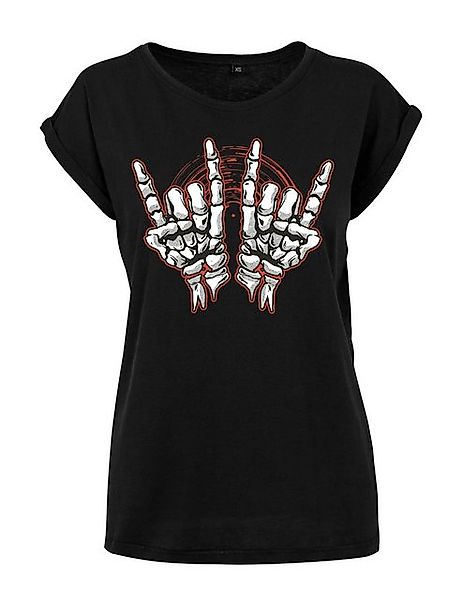 Youth Designz Print-Shirt "Skelett Hand Rock" Damen T-Shirt Statement Gesch günstig online kaufen