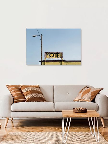 Poster / Leinwandbild - Route 66 Motel günstig online kaufen