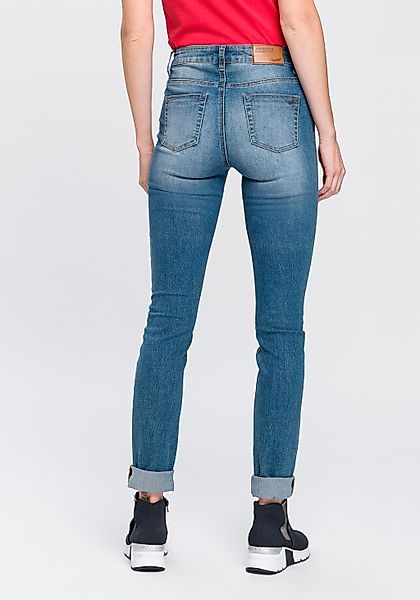 Arizona Slim-fit-Jeans "Shaping", enge Passform, Röhrenjeans, Used-Look-Was günstig online kaufen