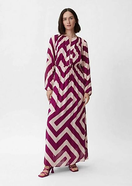 Comma Maxikleid Viskosekleid mit Unterkleid günstig online kaufen