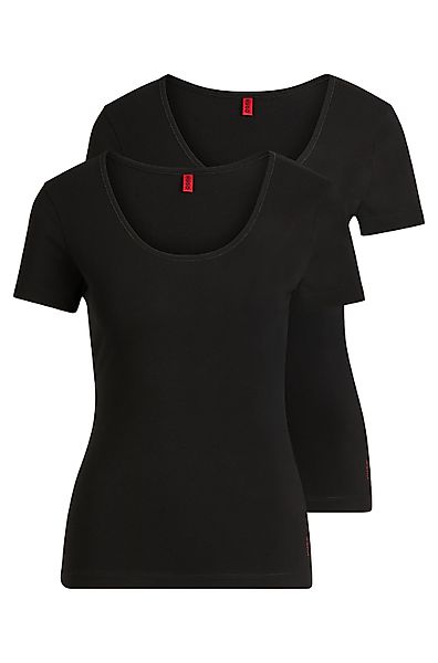 HUGO Underwear T-Shirt "TWIN" Packung, 2er-Pack, 2 Stk. tlg. mit vertikalem günstig online kaufen