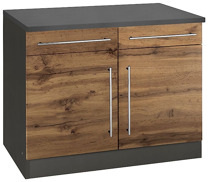 KOCHSTATION Unterschrank "KS-Samos", 100 cm breit günstig online kaufen