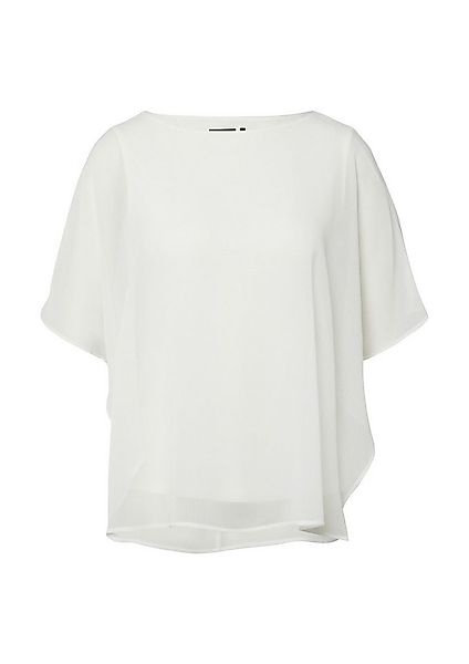 s.Oliver Kurzarmshirt T-Shirt Chiffon-Shirt im Relaxed Fit mit Jersey-Top günstig online kaufen