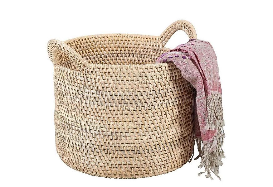 Casa Moro Flechtkorb Rattan Korb ELIE NATUR mit Henkel Weidenkorb (Obstkorb günstig online kaufen