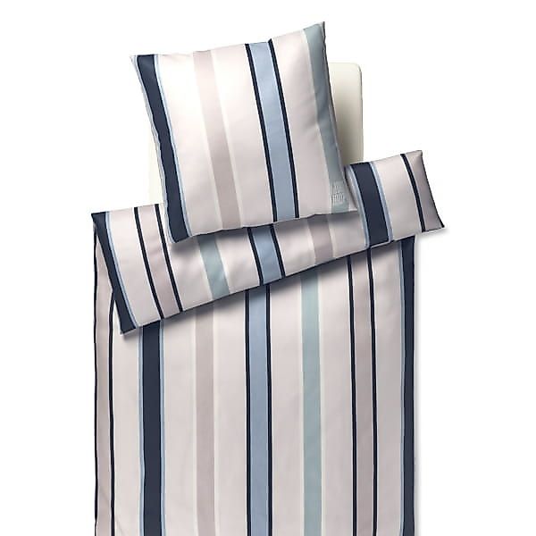 JOOP! Bettwäsche Banks 4124 - Farbe: Ocean - 2 - 80x80 cm - 155x220 cm günstig online kaufen