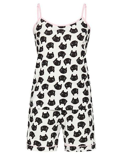Ringella Pyjama Shorty 'Black Cats' 3211324, günstig online kaufen