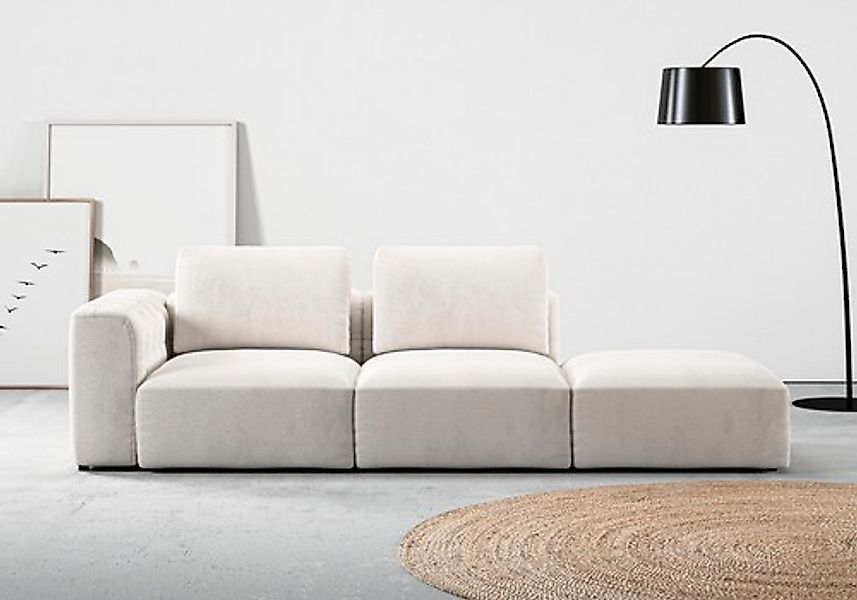 Home affaire Chaiselongue »Cushid« Modul-Sofa, bestehend aus 2-Sitzer und H günstig online kaufen