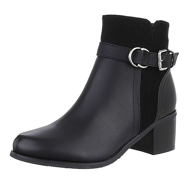 Ital-Design Damen Elegant Stiefelette (88489323) Blockabsatz günstig online kaufen