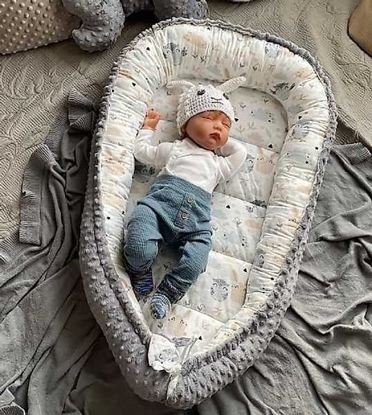 Loolay Bettnestchen MINKY/ Baumwolle BABYNEST Babykokon Geschenk Babyaussta günstig online kaufen