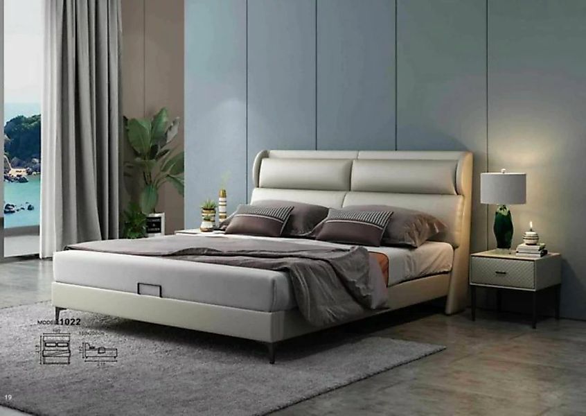 JVmoebel Bett, Hochwertiges Luxus Doppel Bett Betten Polster Design Ehe Hot günstig online kaufen