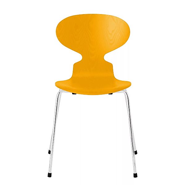 Fritz Hansen - Die Ameise™ Stuhl gefärbte Esche - echt gelb/Sitzfläche gefä günstig online kaufen