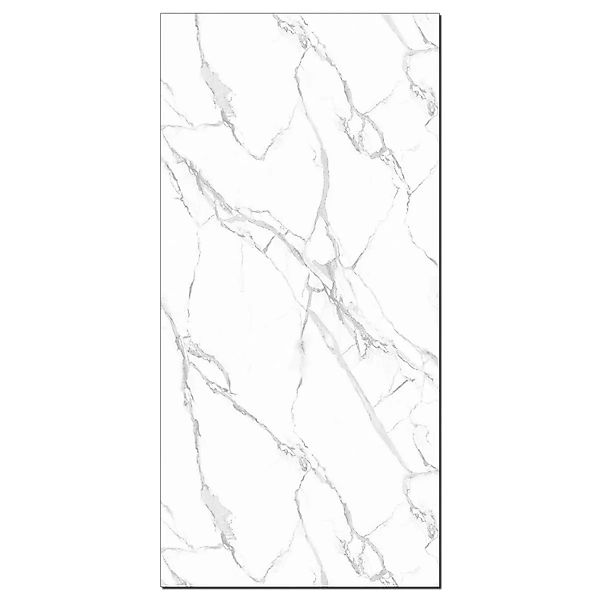 Aluverbund24 PVC Wandpaneele Duschrückwand Küchenrückwand  Carrara-White in günstig online kaufen