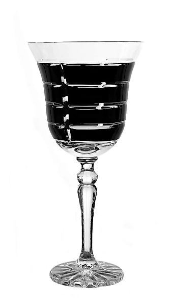 Weinglas Weinkelch Handgeschliffen Violett Kristall Glas 240 ml günstig online kaufen