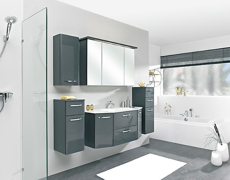 Saphir Badmöbel-Set »Quickset 327 5-teilig, Waschplatz und LED-Spiegelschra günstig online kaufen