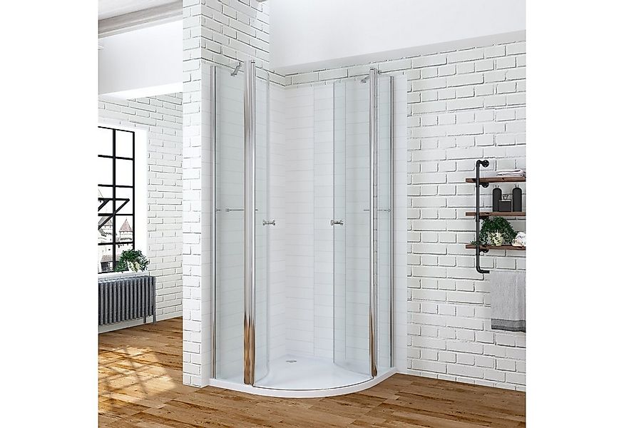 AQUABATOS Runddusche Duschkabine 80x80 90x90 Viertelkreis Runddusche, BxT: günstig online kaufen