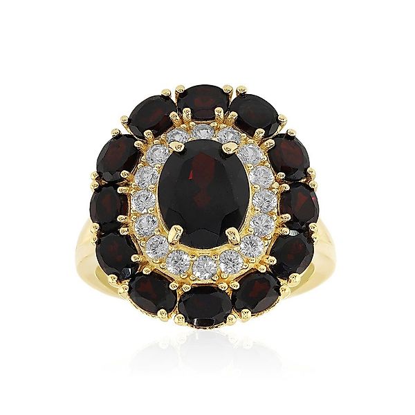 Cavill Silberring Regal Sambischer Granat Goldplattierter günstig online kaufen
