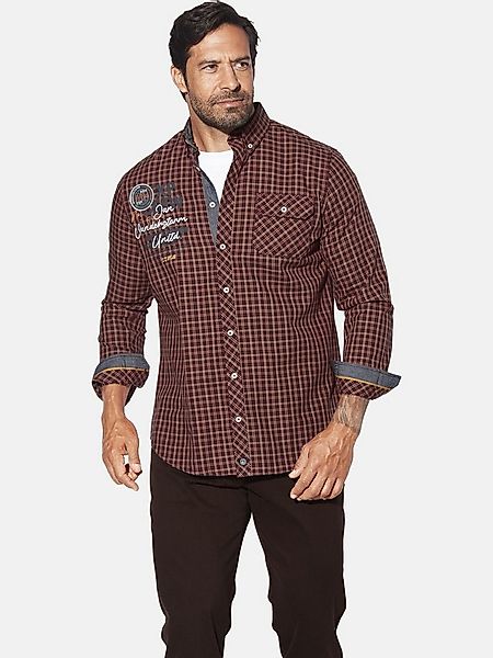 Jan Vanderstorm Langarmhemd PERTAVIN mit knöpfbarer Brusttasche günstig online kaufen