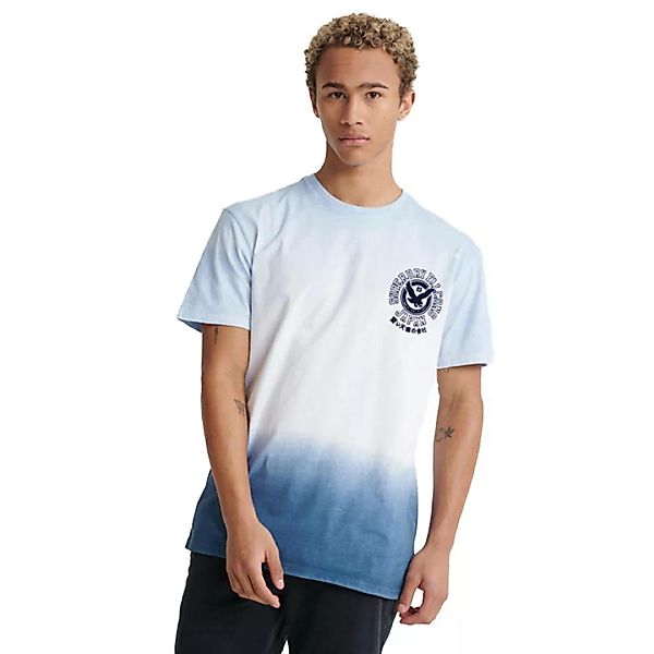 Superdry Tonal Dip Dye Kurzarm T-shirt S Laguna Blue günstig online kaufen