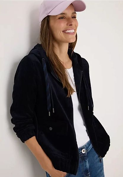 Cordjacke mit Kapuze günstig online kaufen