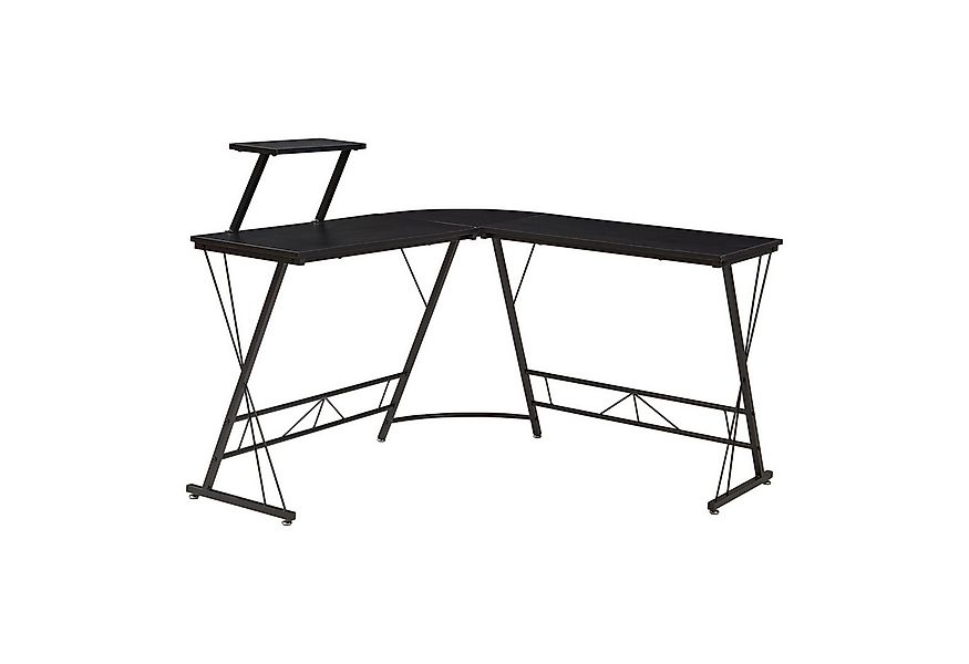 en.casa Eckschreibtisch, »Yremso« L-förmig mit erhöhter Ablage 122 x 122 x günstig online kaufen