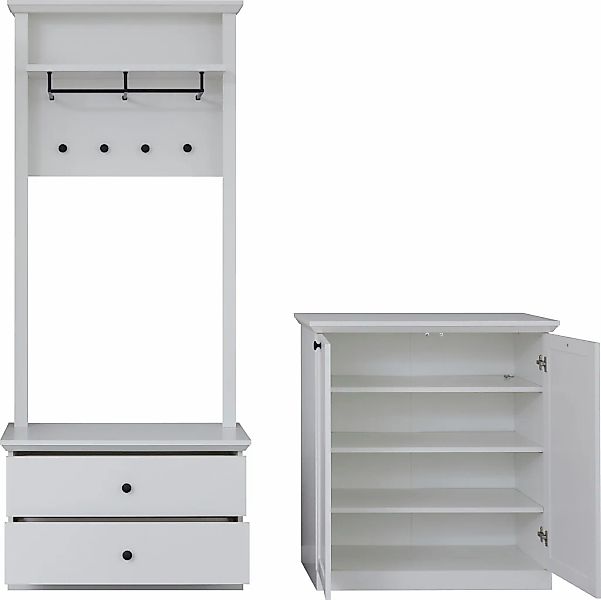 Home affaire Garderoben-Set "Örebro", (Set, 3 St.), Garderobenmöbel im zeit günstig online kaufen