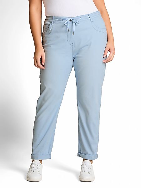 TOM TAILOR PLUS Jogger Pants im 5-Pocket-Stil mit Stretch und Bindeband günstig online kaufen